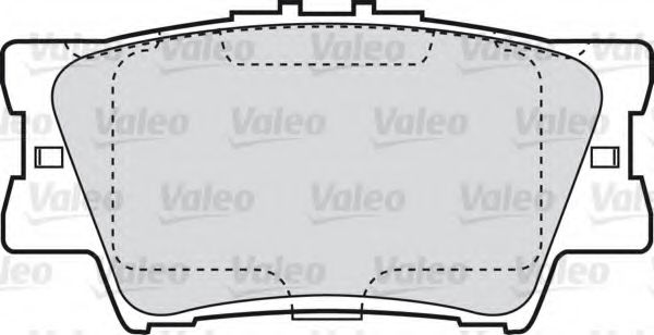 Imagine set placute frana,frana disc VALEO 598819