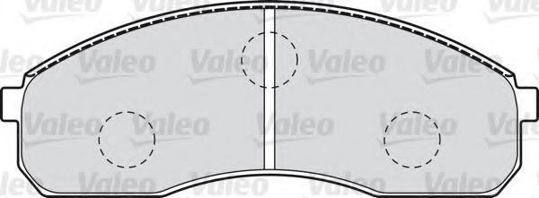 Imagine set placute frana,frana disc VALEO 598821