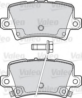 Imagine set placute frana,frana disc VALEO 598849