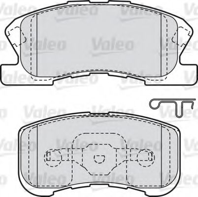 Imagine set placute frana,frana disc VALEO 598856