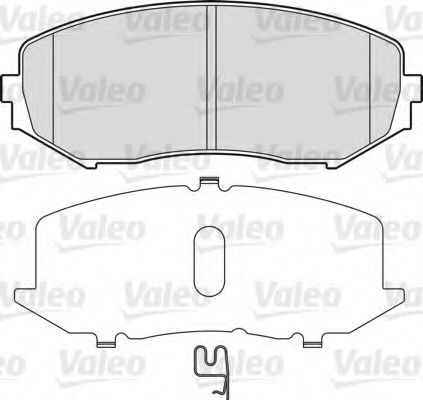 Imagine set placute frana,frana disc VALEO 598877