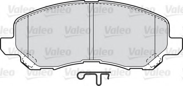 Imagine set placute frana,frana disc VALEO 598886