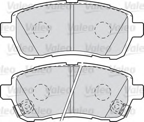 Imagine set placute frana,frana disc VALEO 598999