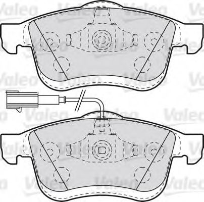 Imagine set placute frana,frana disc VALEO 601014