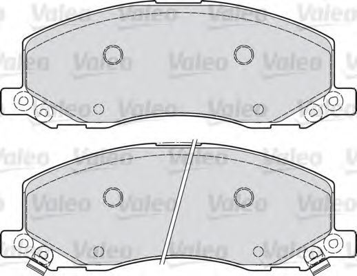 Imagine set placute frana,frana disc VALEO 601048