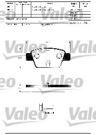 Imagine set placute frana,frana disc VALEO 601307