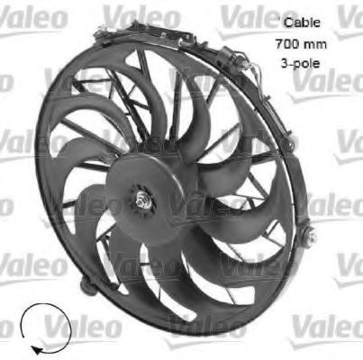 Imagine Ventilator, radiator VALEO 696058