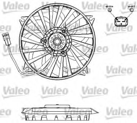 Imagine Ventilator, radiator VALEO 696141