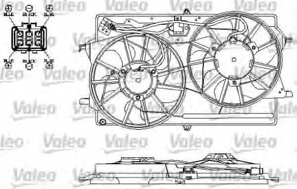 Imagine motor electric,ventilator VALEO 696150