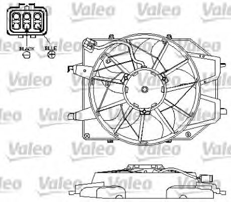 Imagine motor electric,ventilator VALEO 696152