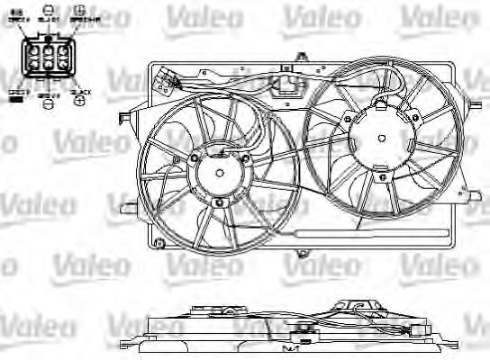 Imagine motor electric,ventilator VALEO 696153