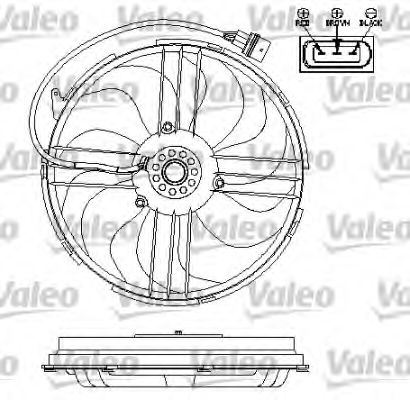 Imagine Ventilator, radiator VALEO 696196