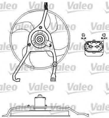 Imagine Ventilator, radiator VALEO 696210