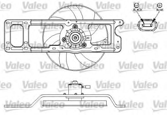 Imagine motor electric,ventilator VALEO 696216