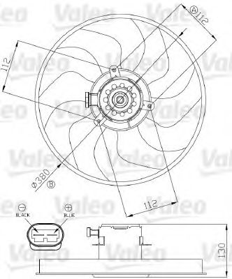 Ventilator, radiator VALEO 696288