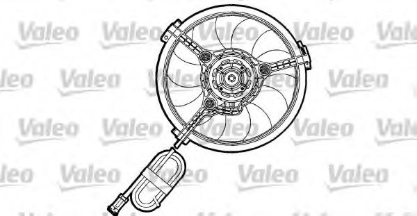 Imagine Ventilator, radiator VALEO 698155