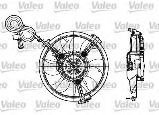 Imagine Ventilator, radiator VALEO 698182