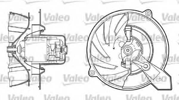Ventilator, habitaclu VALEO 698434