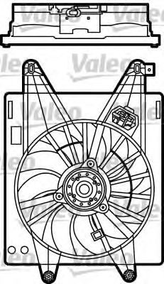 Imagine motor electric,ventilator VALEO 698485