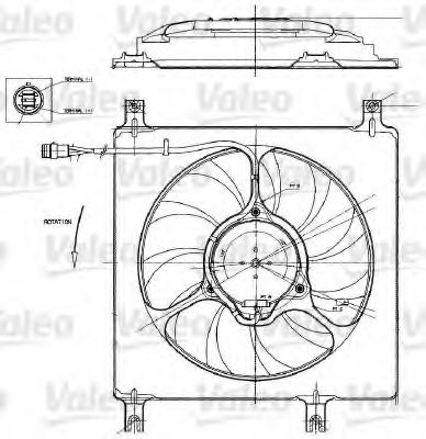 Motor electric,ventilator VALEO 698552