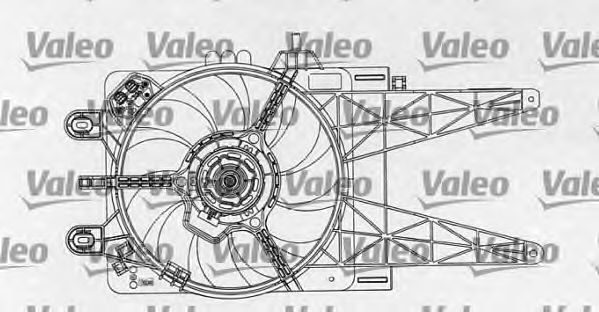 Imagine motor electric,ventilator VALEO 698763