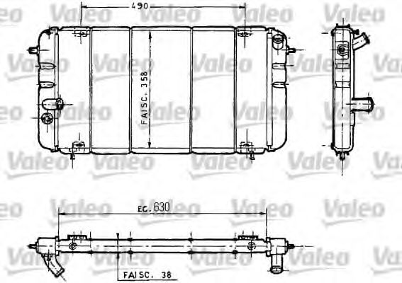 Imagine Radiator, racire motor VALEO 730032