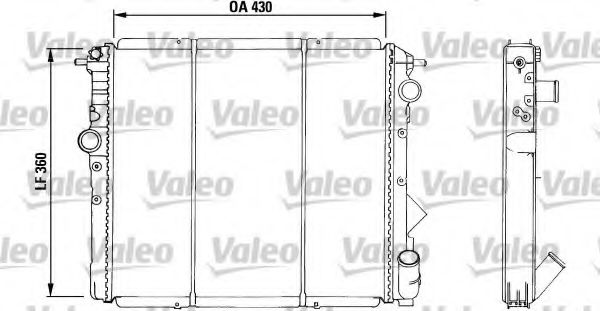 Imagine Radiator, racire motor VALEO 730039