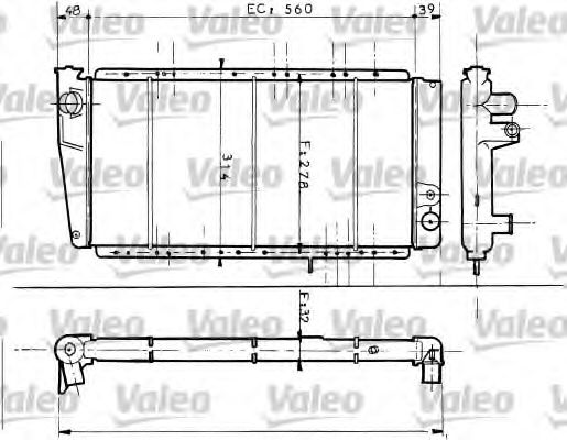 Imagine Radiator, racire motor VALEO 730054