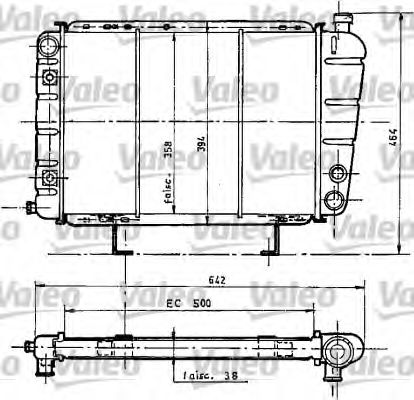 Imagine Radiator, racire motor VALEO 730068