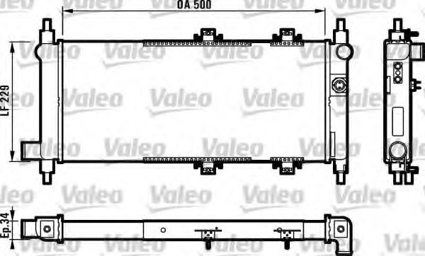 Imagine Radiator, racire motor VALEO 730119