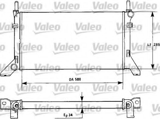 Imagine Radiator, racire motor VALEO 730122