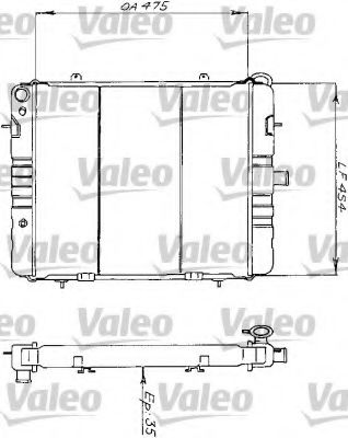 Imagine Radiator, racire motor VALEO 730159