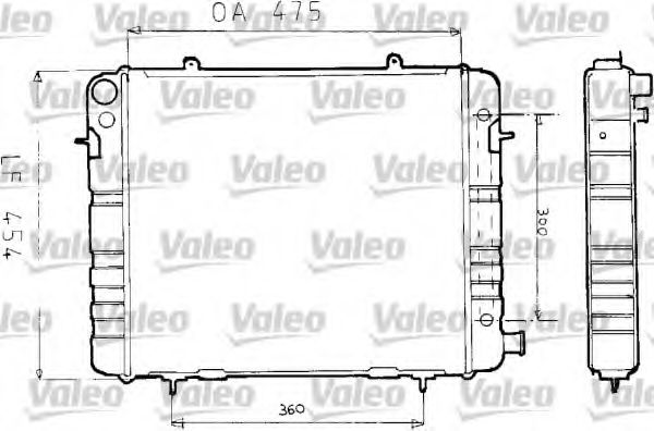 Imagine Radiator, racire motor VALEO 730164