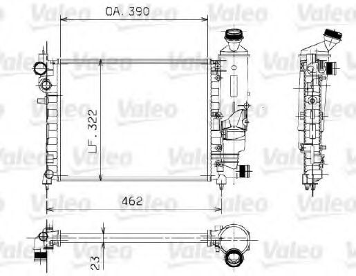 Imagine Radiator, racire motor VALEO 730372