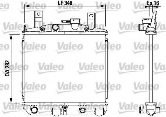 Imagine Radiator, racire motor VALEO 730397