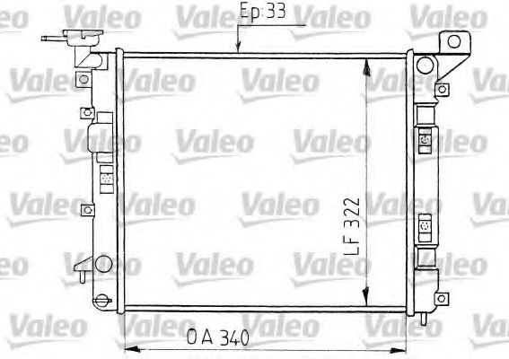 Imagine Radiator, racire motor VALEO 730400