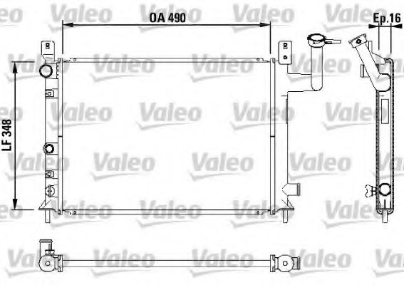 Imagine Radiator, racire motor VALEO 730404