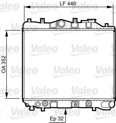 Imagine Radiator, racire motor VALEO 730435