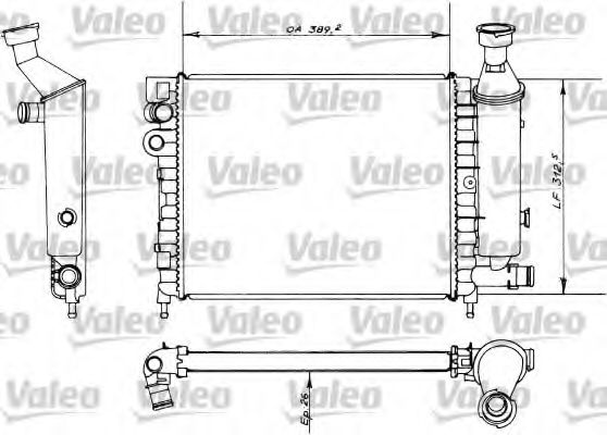 Imagine Radiator, racire motor VALEO 730498