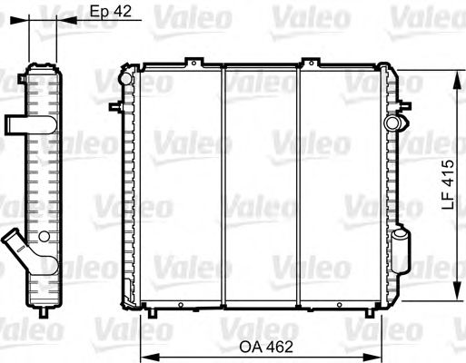 Imagine Radiator, racire motor VALEO 730502