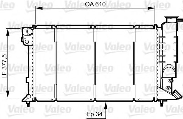 Imagine Radiator, racire motor VALEO 730507