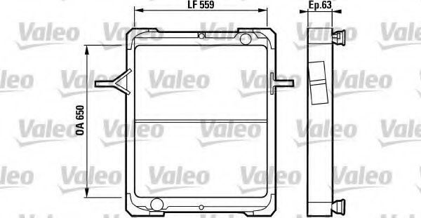Radiator, racire motor VALEO 730570