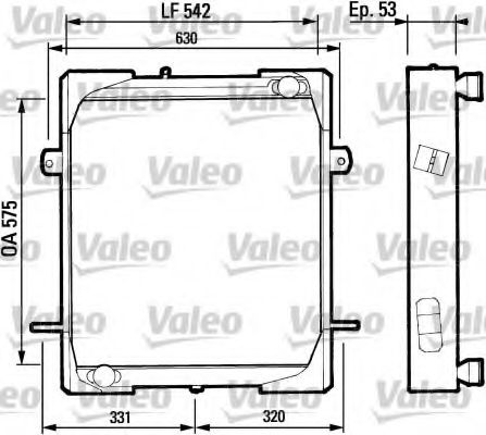 Radiator, racire motor VALEO 730676