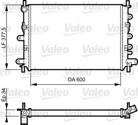 Imagine Radiator, racire motor VALEO 730856