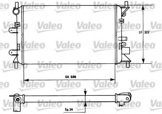 Imagine Radiator, racire motor VALEO 730857