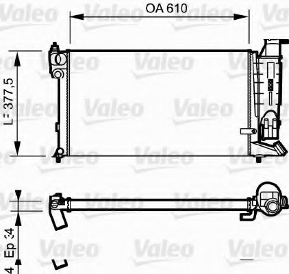 Imagine Radiator, racire motor VALEO 730984