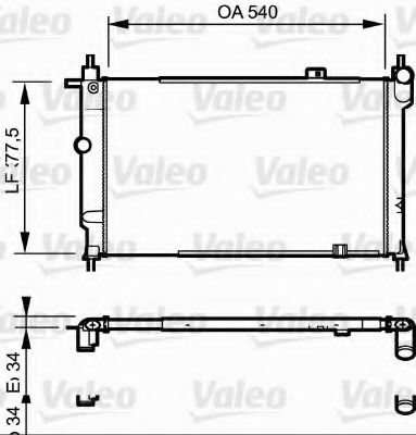 Imagine Radiator, racire motor VALEO 730993