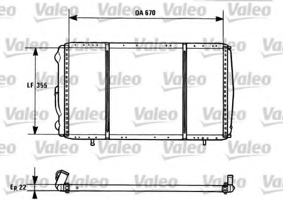 Imagine Radiator, racire motor VALEO 731016