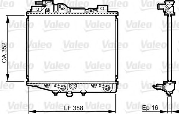 Imagine Radiator, racire motor VALEO 731019