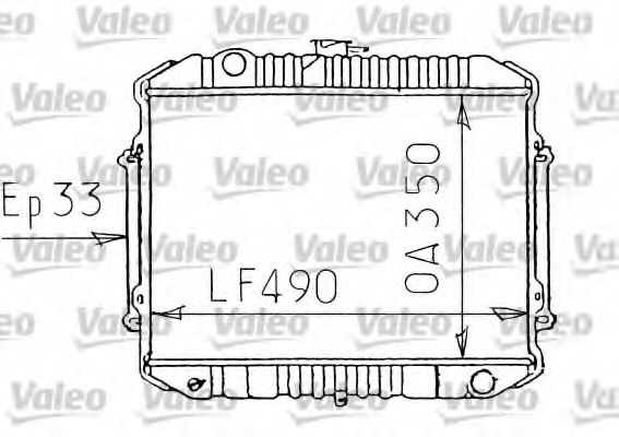 Imagine Radiator, racire motor VALEO 731071